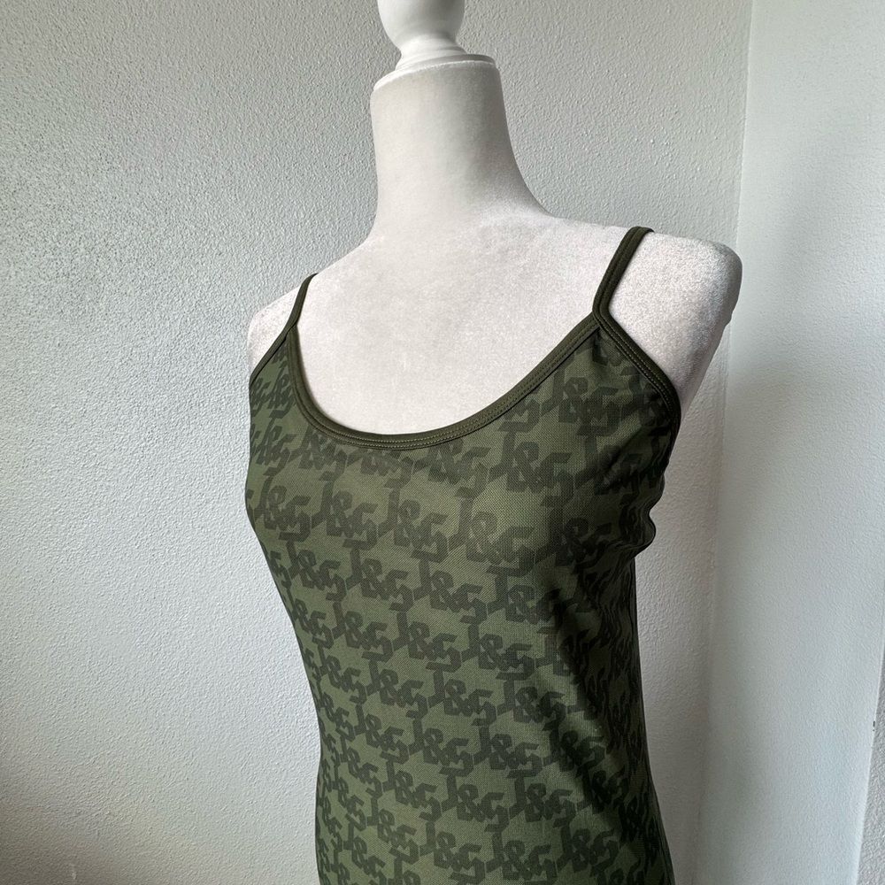 Jagger & Stone JGR STA Olive Green Slip Maxi Dress Low Back SZ 6 NWOT - Picture 4 of 13